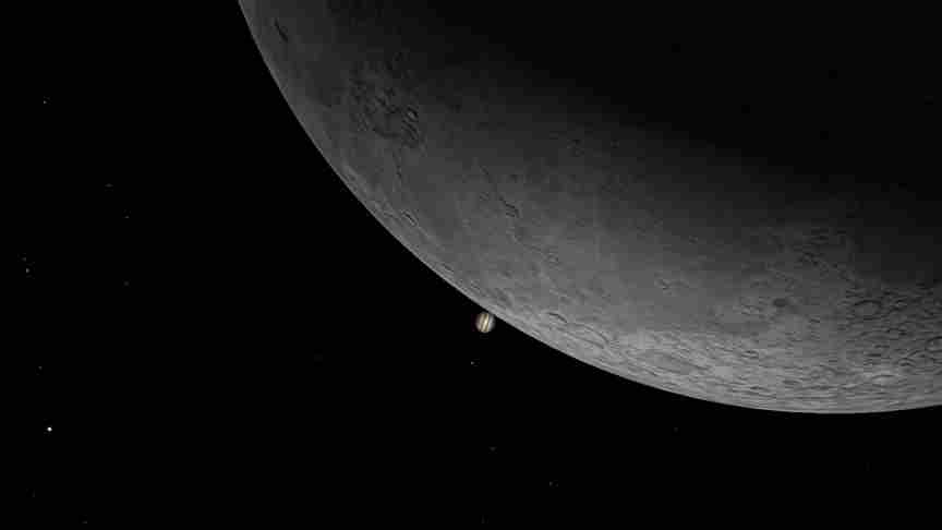 The Moon and Jupiter