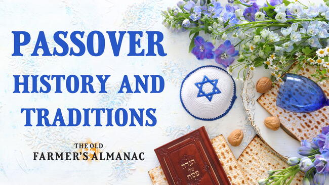 passover history and traditions with spring flowers
